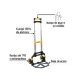 Carreta de carga plegable 100 kilos 24127 Pretul - Imagen 3