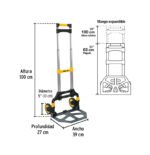 Carreta de carga plegable 100 kilos 24127 Pretul - Imagen 4