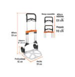 Carreta de carga plegable 200 kilos 14090 Truper - Imagen 5