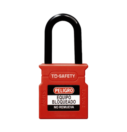 Candado de bloqueo arco de plástico 38mm rojo TS-WCP38P-RED - To Safety