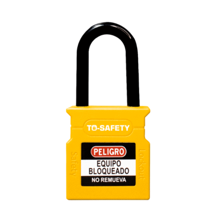 Candado de bloqueo arco de plástico 38mm amarillo TS-WCP38P-YLW - To Safety