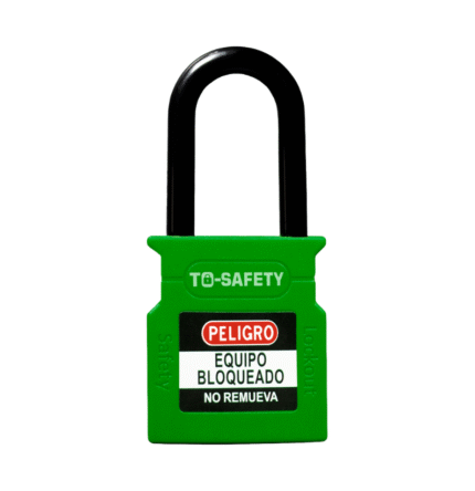 Candado de bloqueo arco de plástico 38mm verde TS-WCP38P-GRN - To Safety