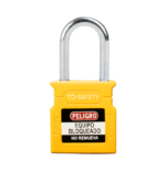 Candado de bloqueo arco de acero 38mm amarillo TS-WCP38S-YLW - To Safety