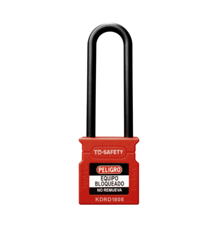 Candado de bloqueo arco de plástico 76mm rojo TS-WCP76P-RED - To Safety
