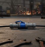 Toma aéreo 16AMP 2P+T 230V 6H IP44 azul 3402- Mennekes - Imagen 2