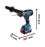 Taladro percutor de 1/2" GSB 18V-150C + 2 baterías de 2.0Ah + 1 cargador - Bosch - Imagen 2