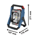 Linterna de 2200 lúmenes 18V. GLI 18V-2200 + 2 baterías 4.0Ah + 1 cargador – Bosch - Imagen 3