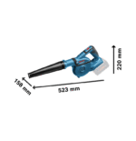 Soplador de aire 18V GBL 18V-120 + 2 baterías 4.0Ah + 1 cargador – Bosch - Imagen 7