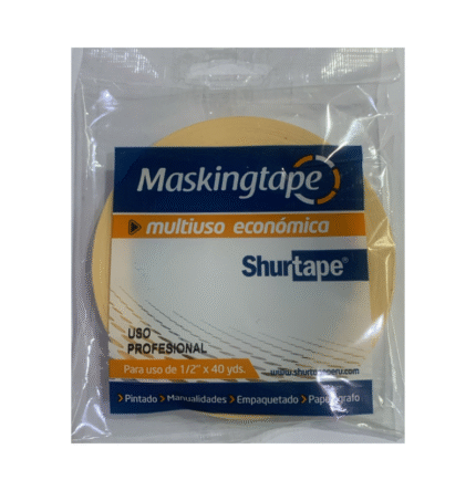 Cinta masking tape 1/2" x 40 yardas - Shurtape