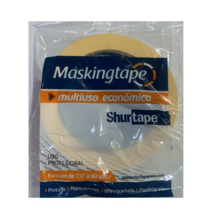 Cinta masking tape 1-1/2" x 40 yardas - Shurtape