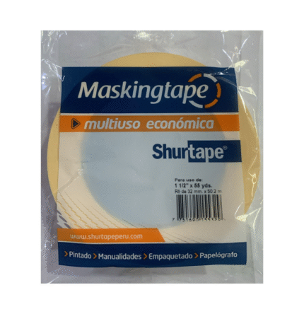 Cinta masking tape 1-1/2" x 55 yardas - Shurtape