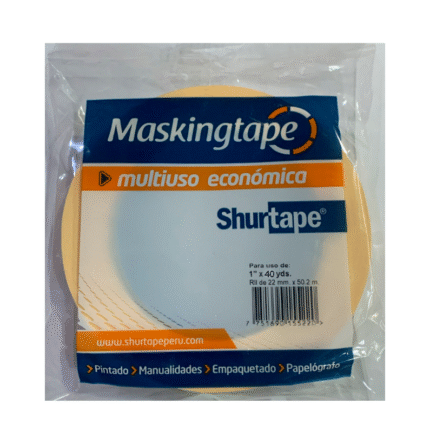 Cinta masking tape 1" x 40 yardas - Shurtape
