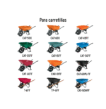 Llanta para carretilla completa imponchable 16" incluye eje y baleros 19658 - Truper - Imagen 3