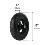 Carretilla 8 pies doble llanta neumática bastidores acero 11250 -Truper - Imagen 3