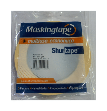 Cinta masking tape 3/4" x 55 yardas - Shurtape
