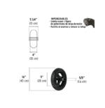 Llanta para carretilla completa imponchable 16" incluye eje y baleros 19658 - Truper - Imagen 5