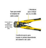 Alicate pela cables auto ajustable 96-230 - Stanley - Imagen 3